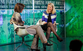 Marissa Mayer and Pattie Sellers at Fortune MPW 2013 event